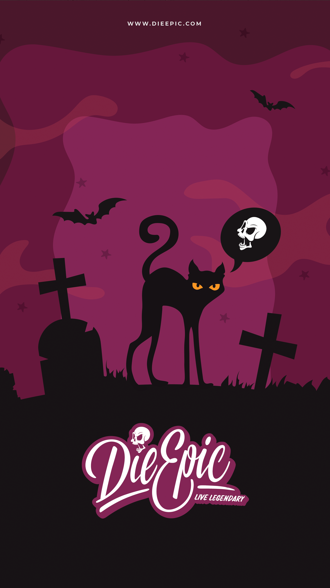 Cemetery Nights Phone Wallpaper (Free Digital Download)