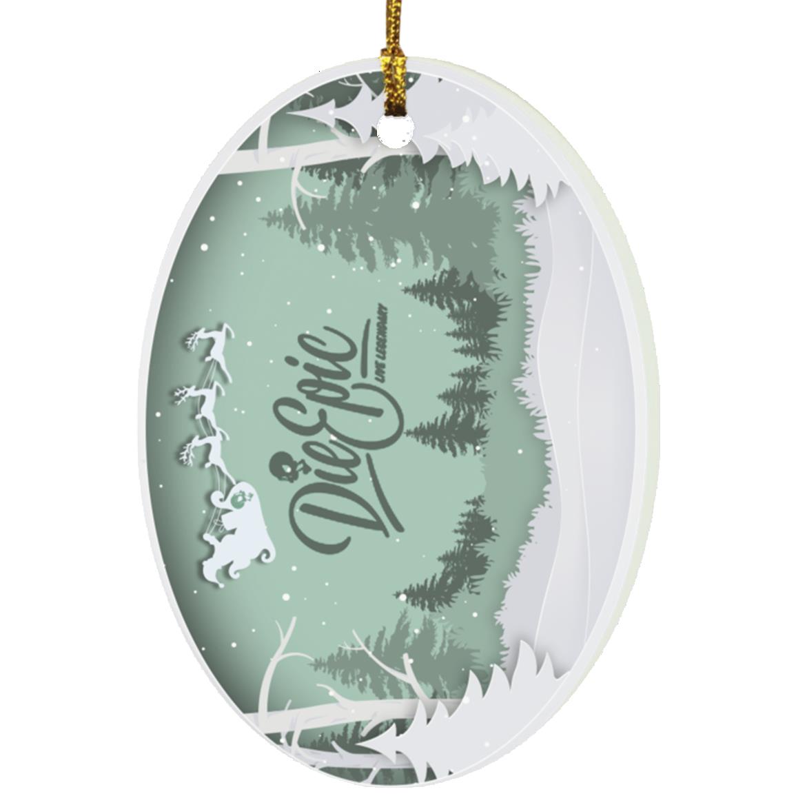 Die Epic Oval Ornament