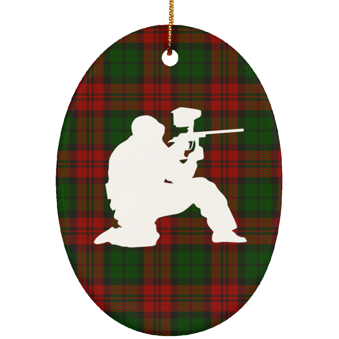 Paint Ball Oval Ornament