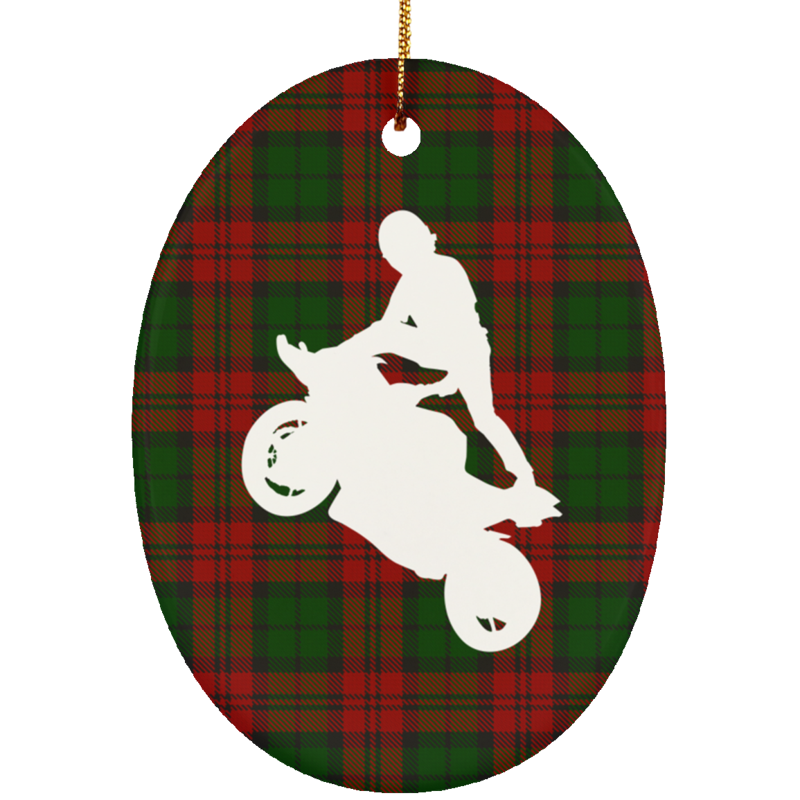 Stunt Riding Oval Ornament