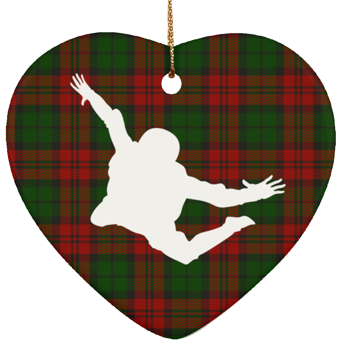 Skydiving Heart Ornament
