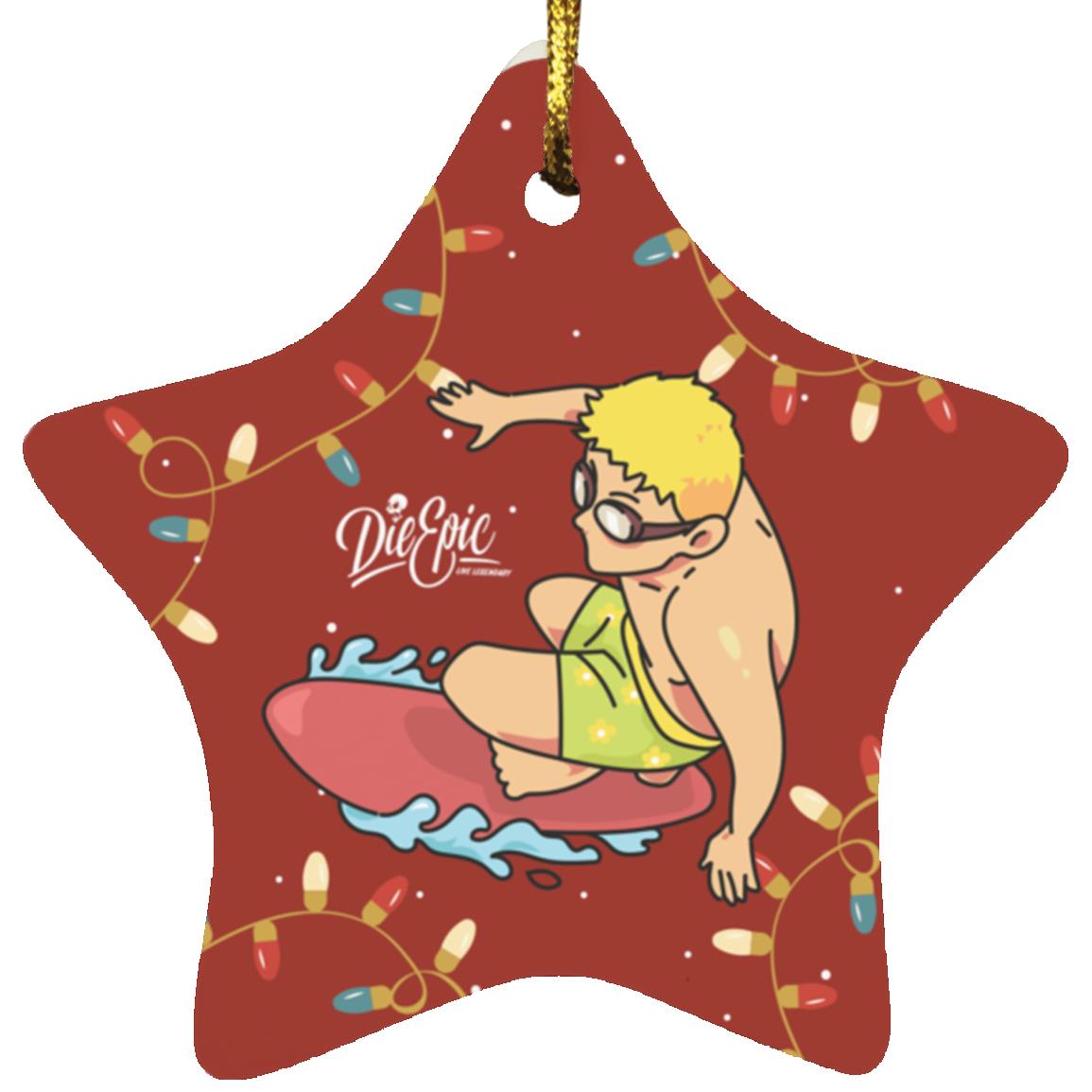 Surfing Star Ornament