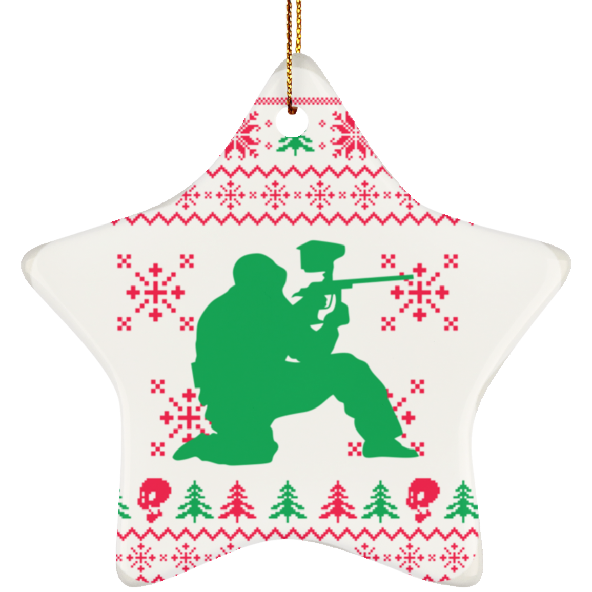 Paint Ball Star Ornament