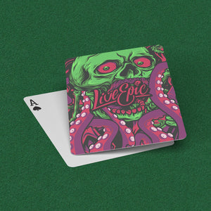 Live Epic Octopus Playing Cards