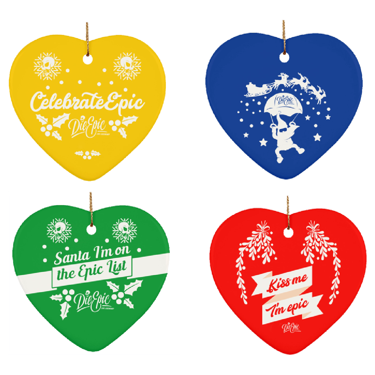 Epic Ceramic Heart Ornament