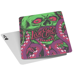 Live Epic Octopus Playing Cards