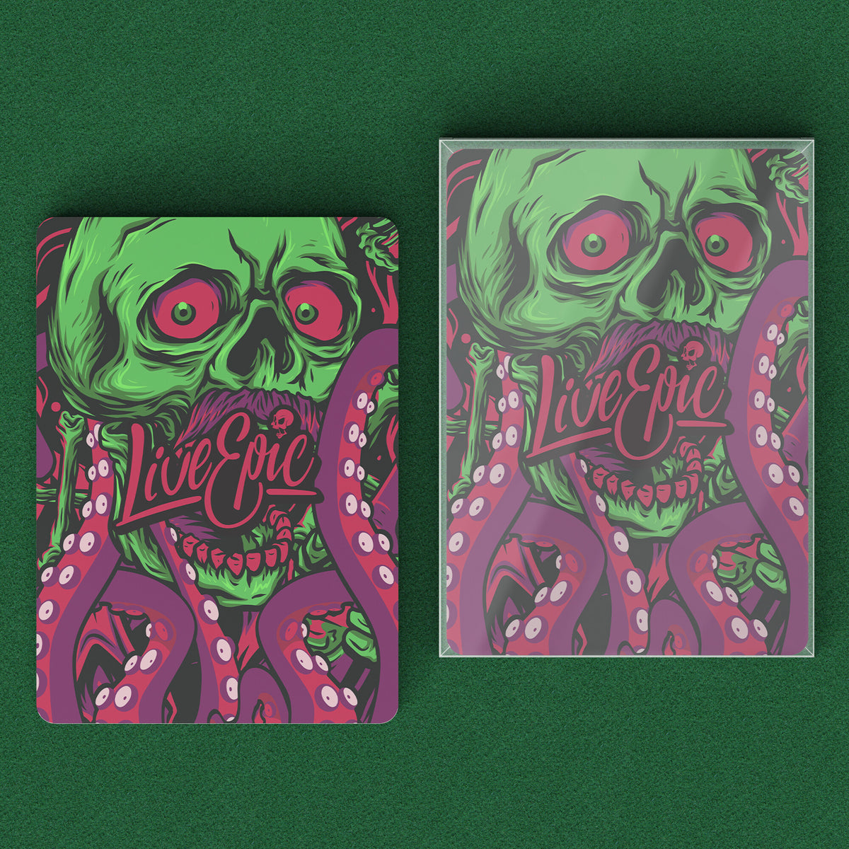 Live Epic Octopus Playing Cards