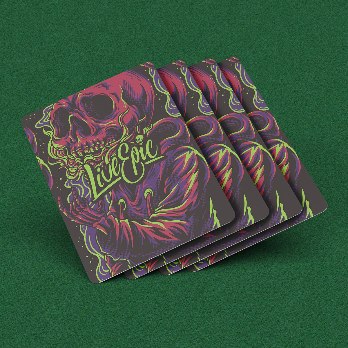 Live Epic Spooky Playing Cards