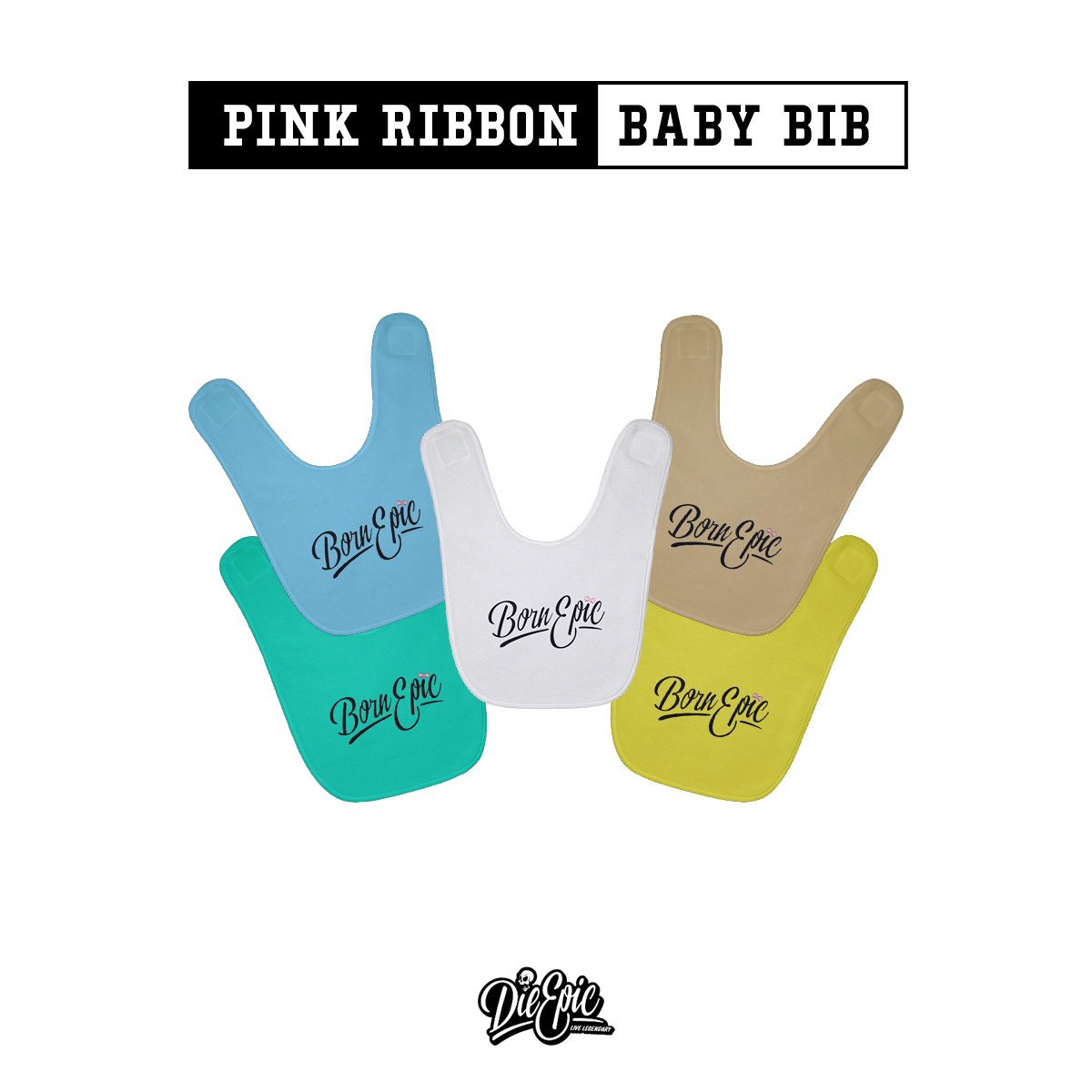 Baby Bib Pink Ribbon