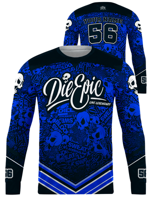 Die Epic Sticker Bomb Custom Long Sleeve Jersey