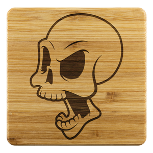 Skull Bamboo Coaster (4-piece set) - CelebrateEpic!