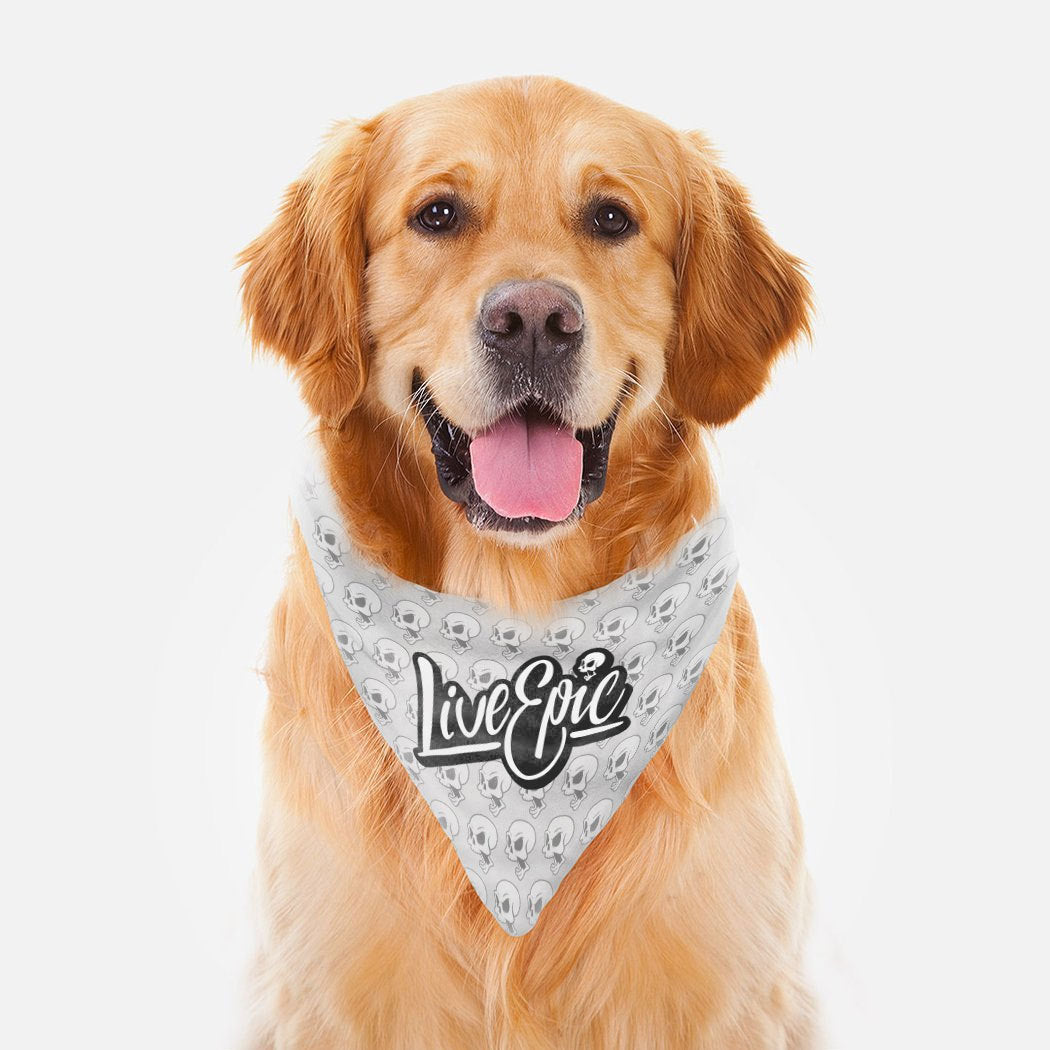 Live Epic Skull National Dog Day Bandana