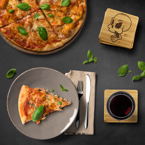 Skull Bamboo Coaster (4-piece set) - CelebrateEpic!
